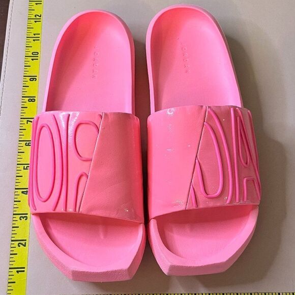 Jordan Pink Flip Flops Slides US 8 CZ8027-600 Like New - Picture 1 of 15
